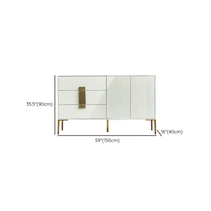 Modern Wooden Accent Cabinet for Living Room, Free Standing Image - 40