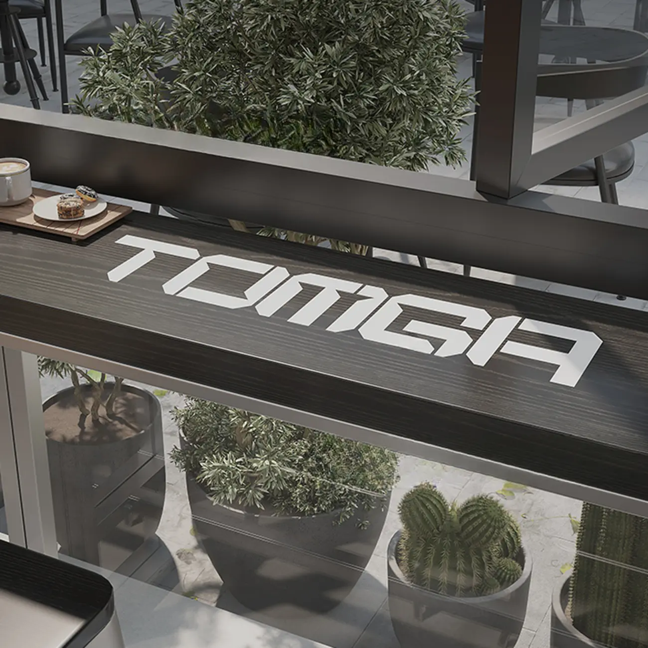 Steampunk Midnight Black Bar Table Set with Backless Stools Image - 6 | homeyfad