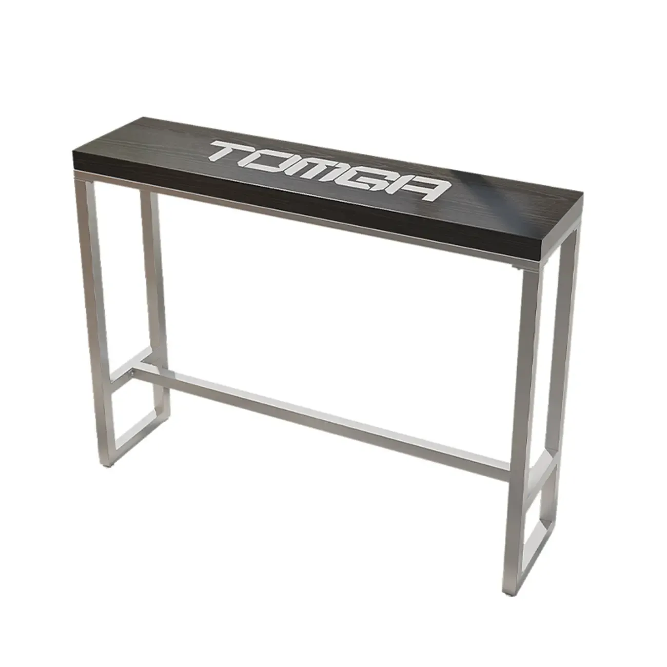 Steampunk Midnight Black Bar Table Set with Backless Stools Image - 10