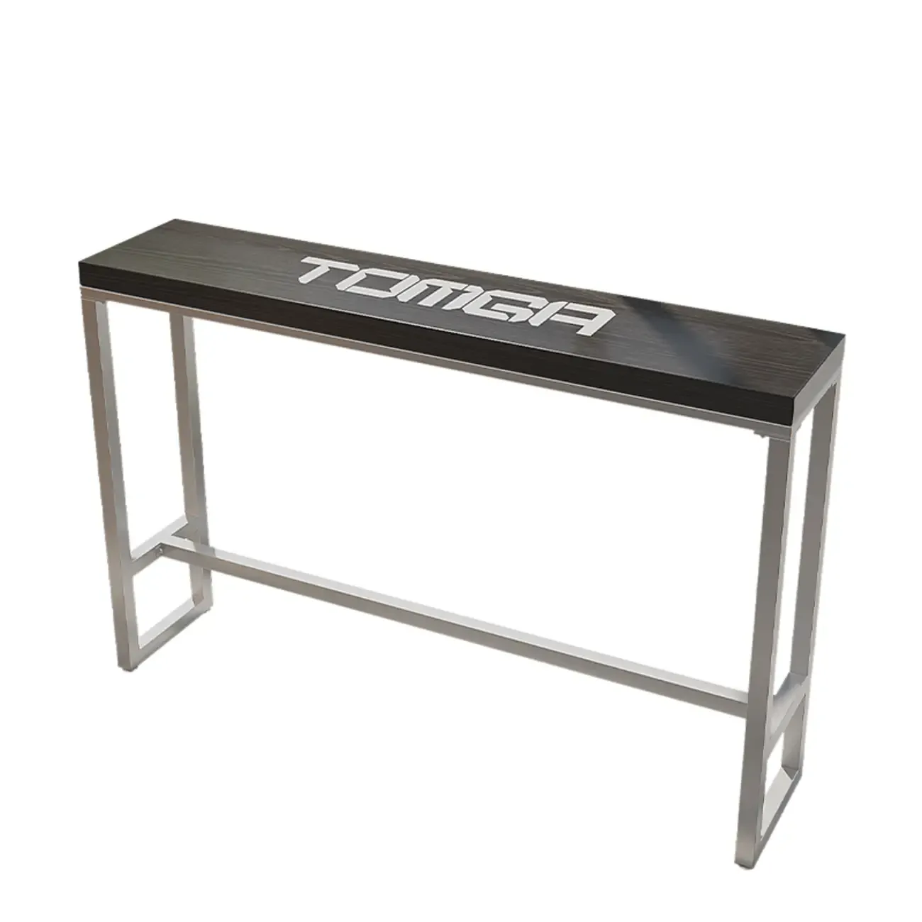 Steampunk Midnight Black Bar Table Set with Backless Stools Image - 11