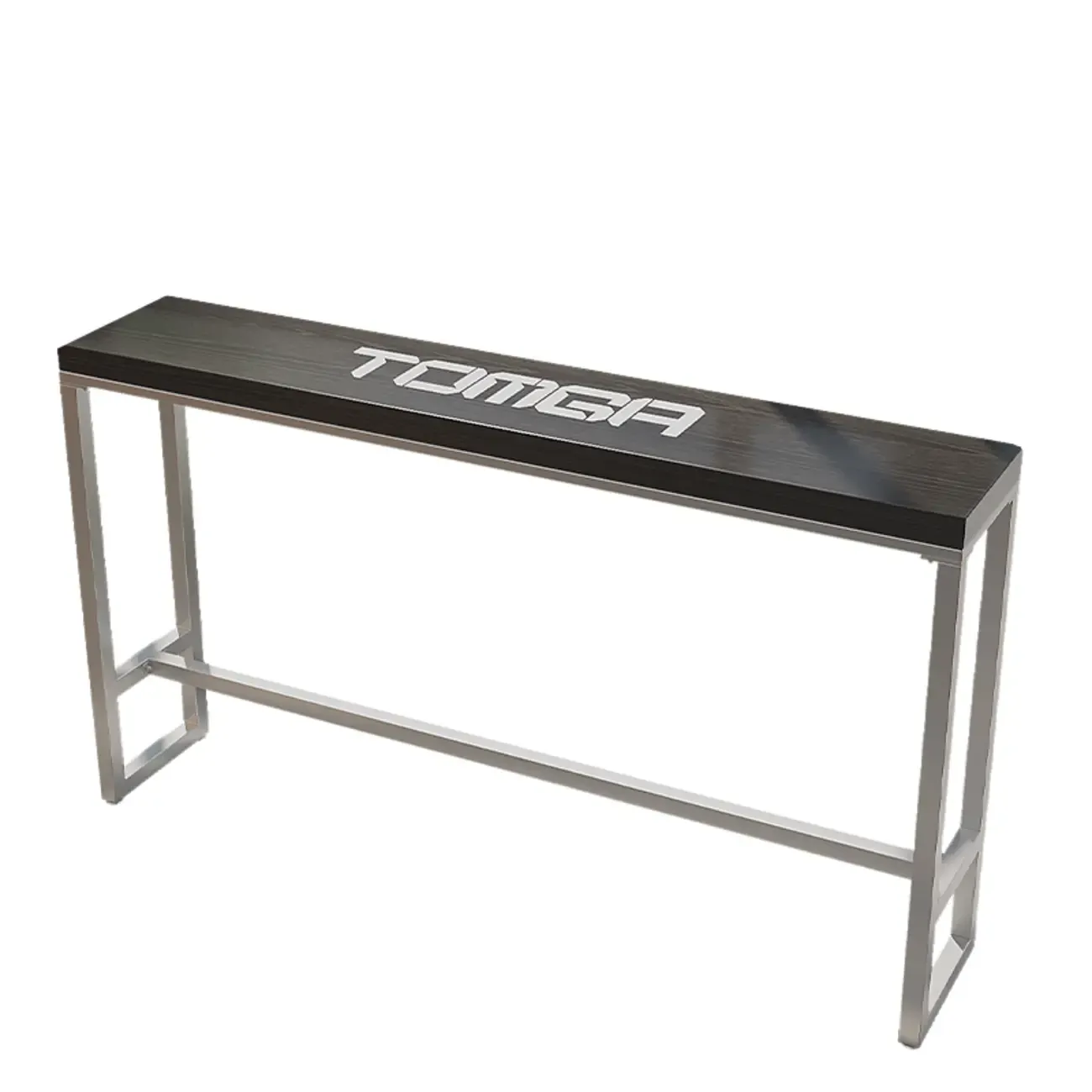 Steampunk Midnight Black Bar Table Set with Backless Stools Image - 12