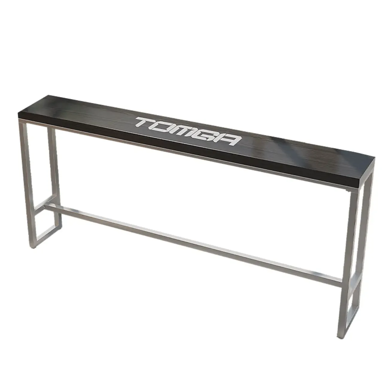 Steampunk Midnight Black Bar Table Set with Backless Stools Image - 14