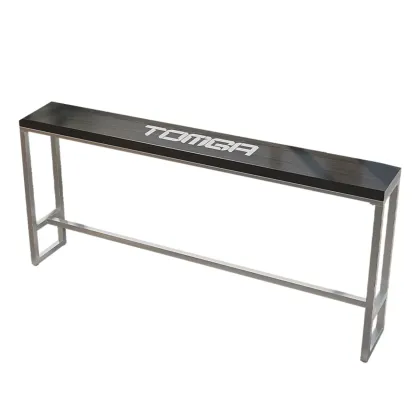 Steampunk Midnight Black Bar Table Set with Backless Stools Image - 14