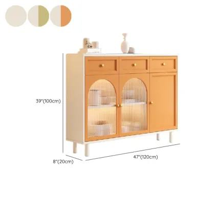 Scandinavian Wooden Kitchen Cabinet with Stone Counter Top Image - 18