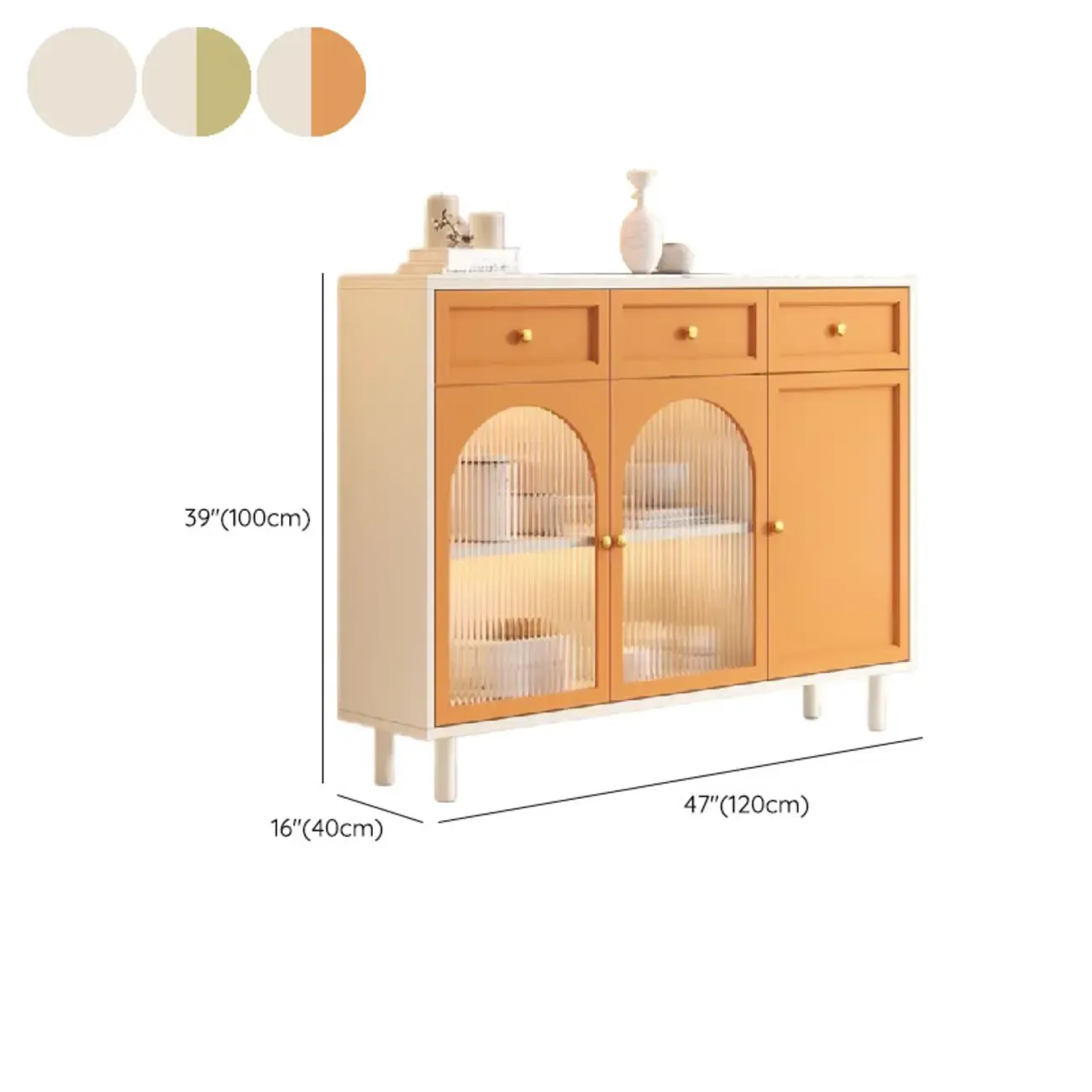 Scandinavian Wooden Kitchen Cabinet with Stone Counter Top Image - 20