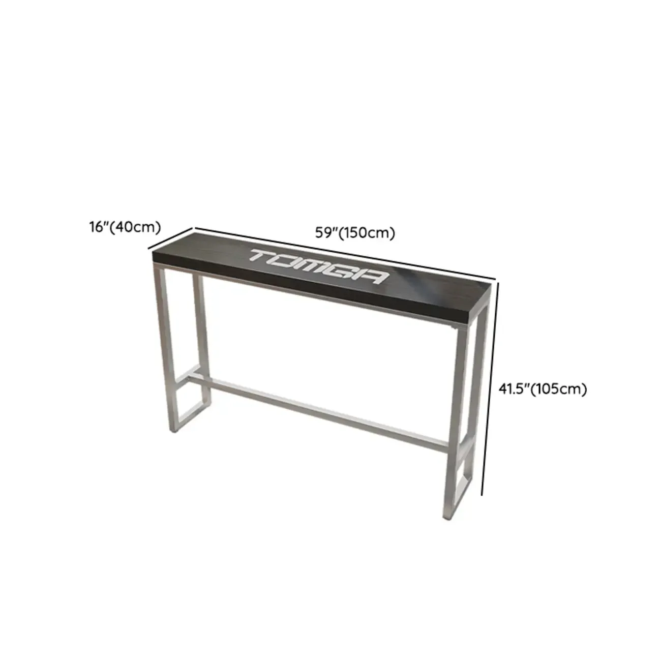 Steampunk Midnight Black Bar Table Set with Backless Stools Image - 25