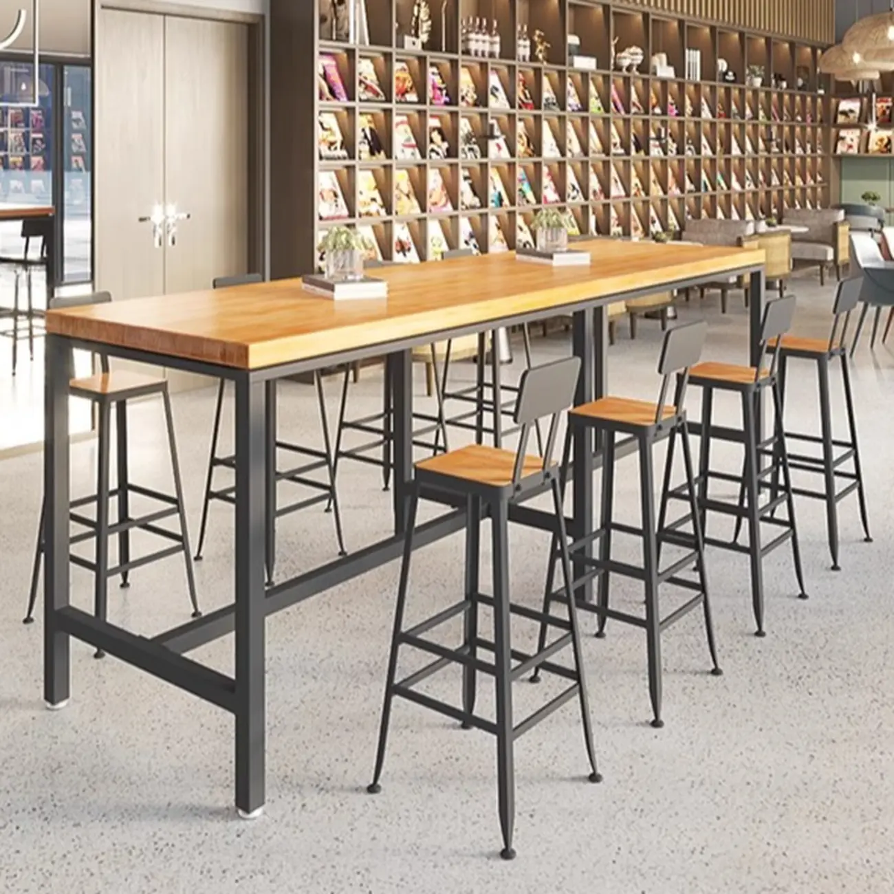 Industrial Rustic Bar Tables Stools for Modern Homes Image - 1 | homeyfad
