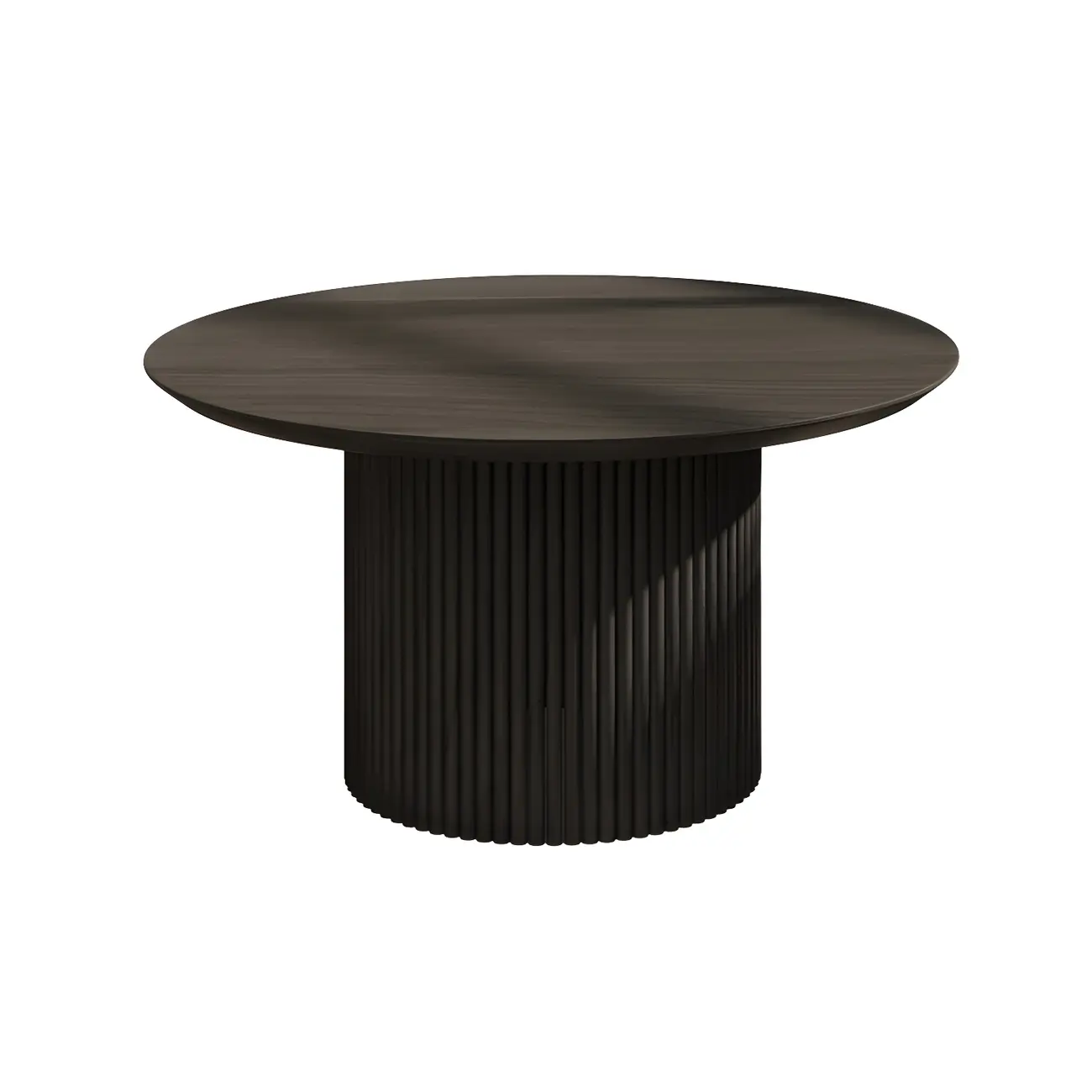 Minimalist Round Natural Wooden Side Table for Living Room Image - 12 | homeyfad