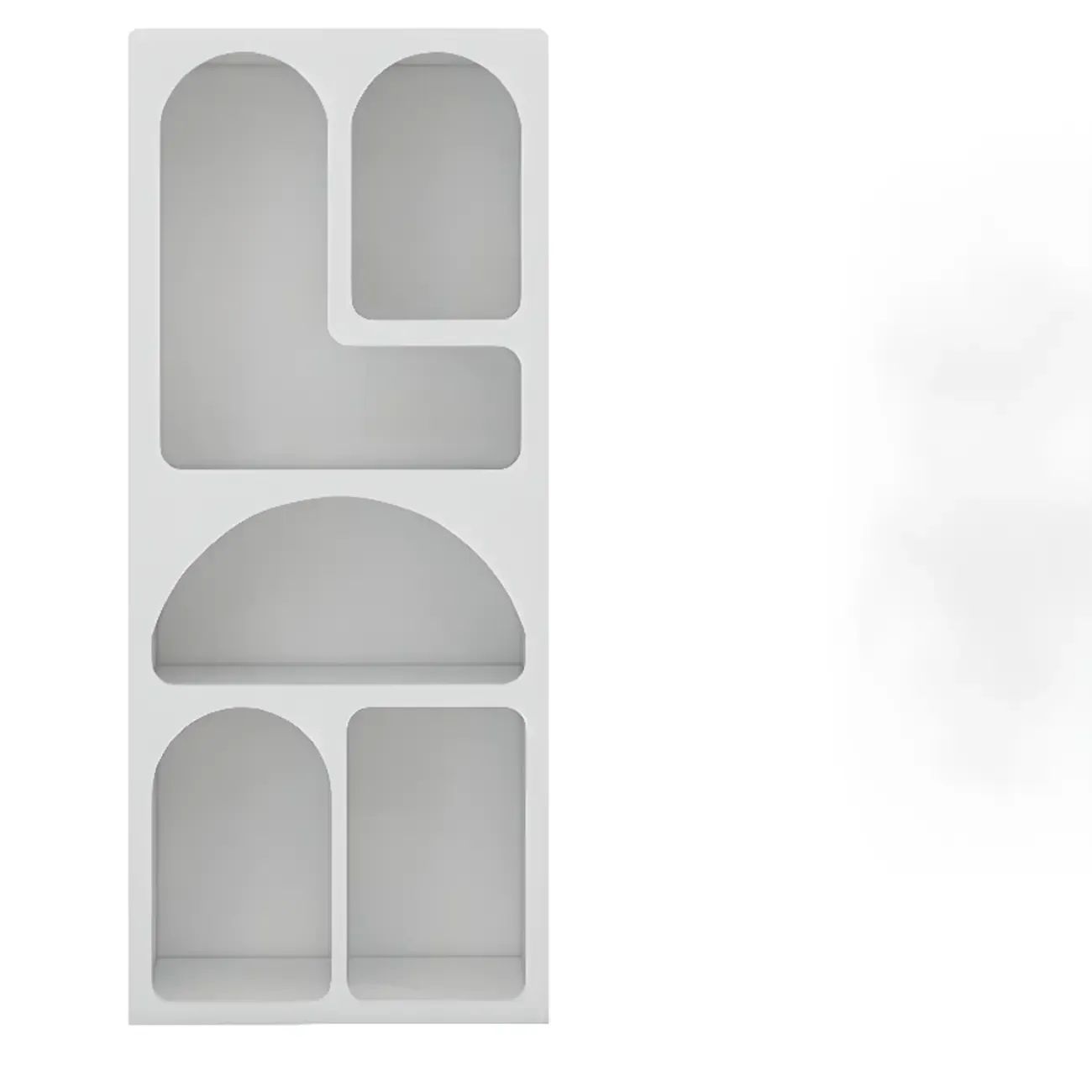 Modish Wooden Cabinets for Living Room with Exterior Shelf