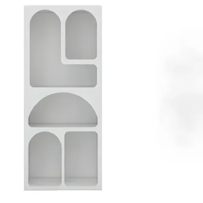 Modish Wooden Cabinets for Living Room with Exterior Shelf