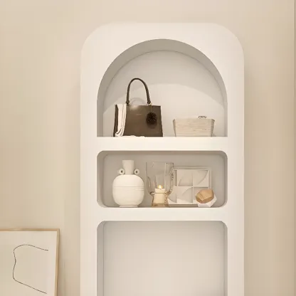 Modish Wooden Cabinets for Living Room with Exterior Shelf  Image - 10