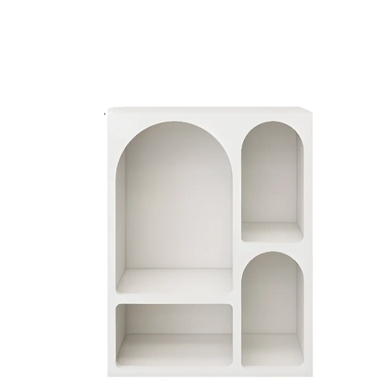 Modish Wooden Cabinets for Living Room with Exterior Shelf