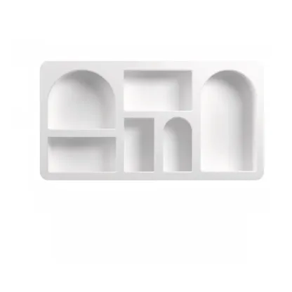 Modish Wooden Cabinets for Living Room with Exterior Shelf