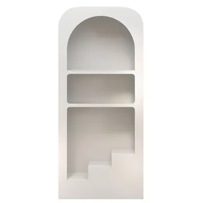 Modish Wooden Cabinets for Living Room with Exterior Shelf