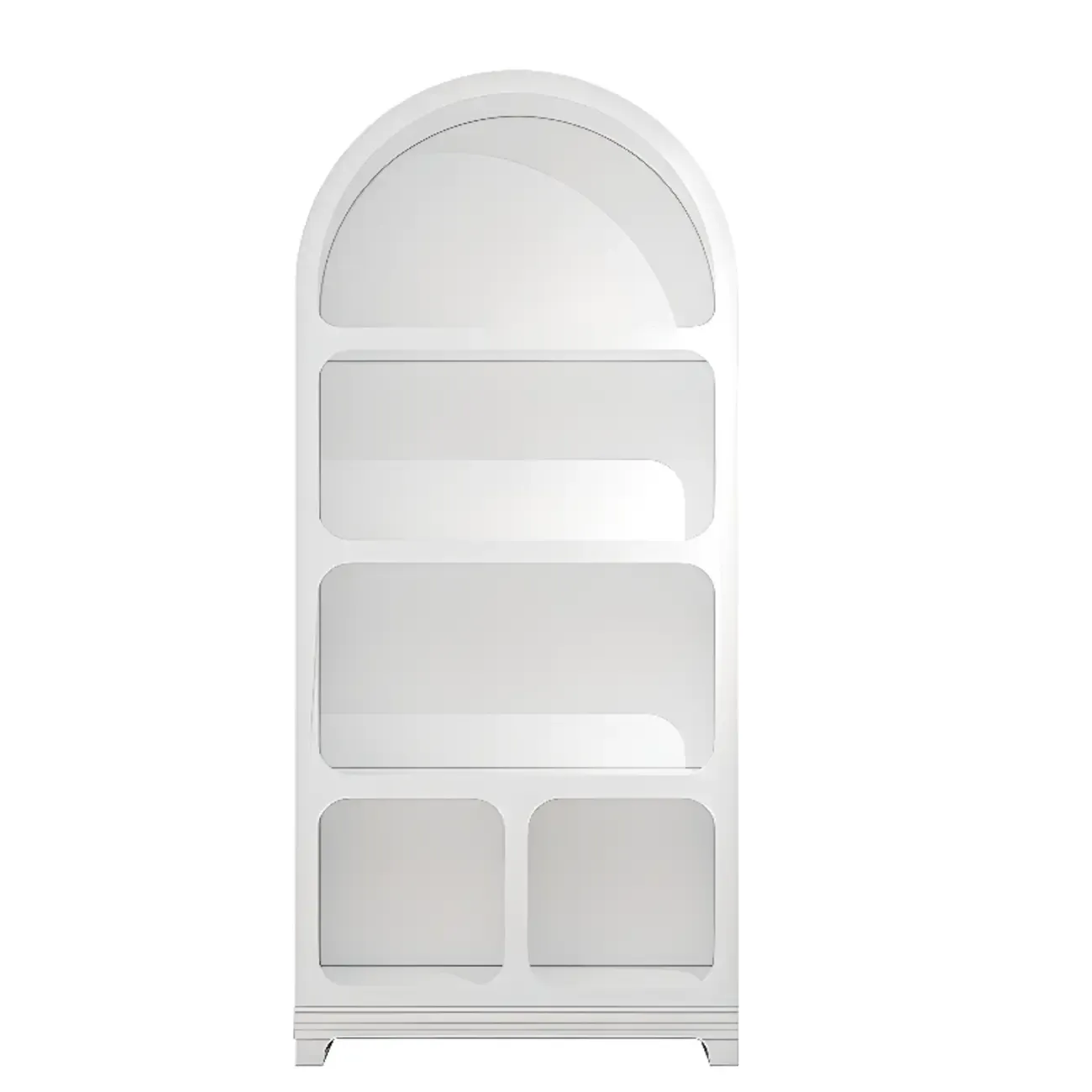 Modish Wooden Cabinets for Living Room with Exterior Shelf