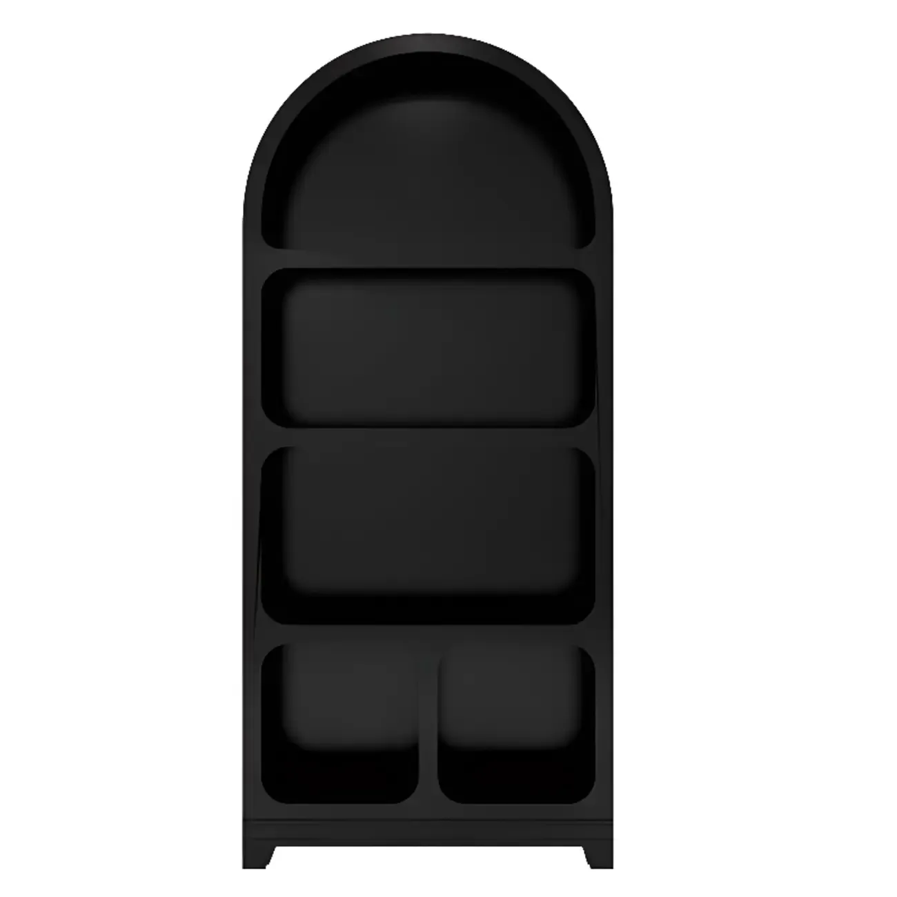 Modish Wooden Cabinets for Living Room with Exterior Shelf