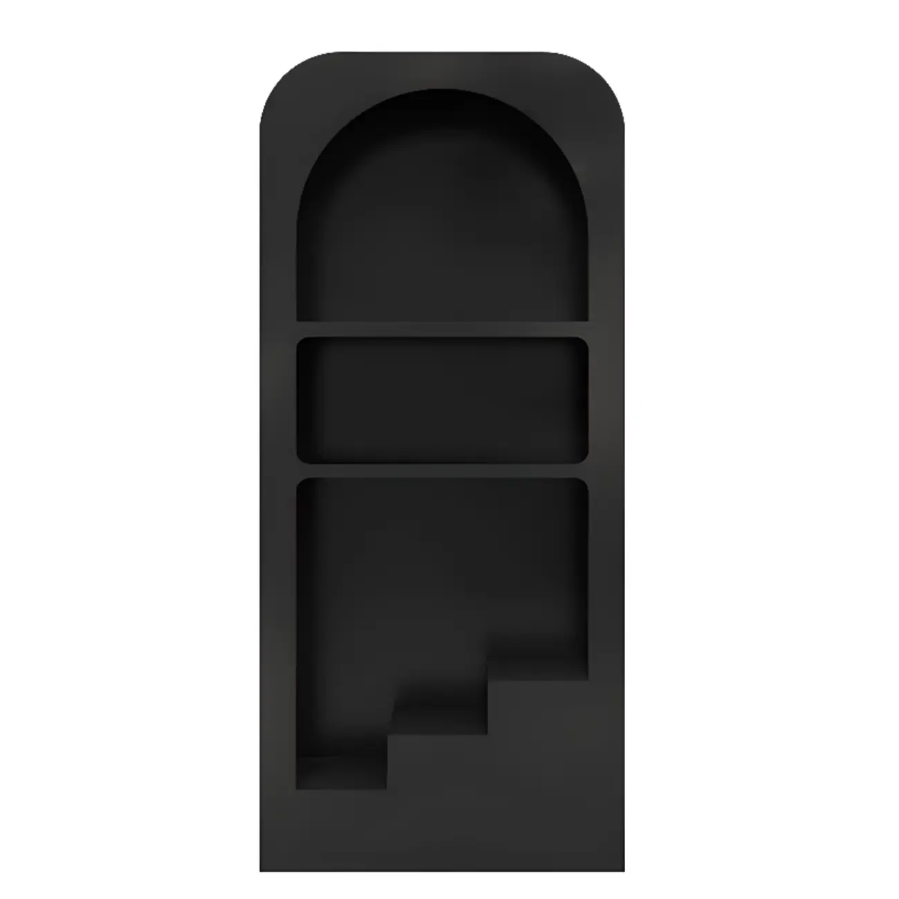 Modish Wooden Cabinets for Living Room with Exterior Shelf