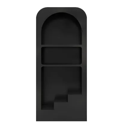 Modish Wooden Cabinets for Living Room with Exterior Shelf