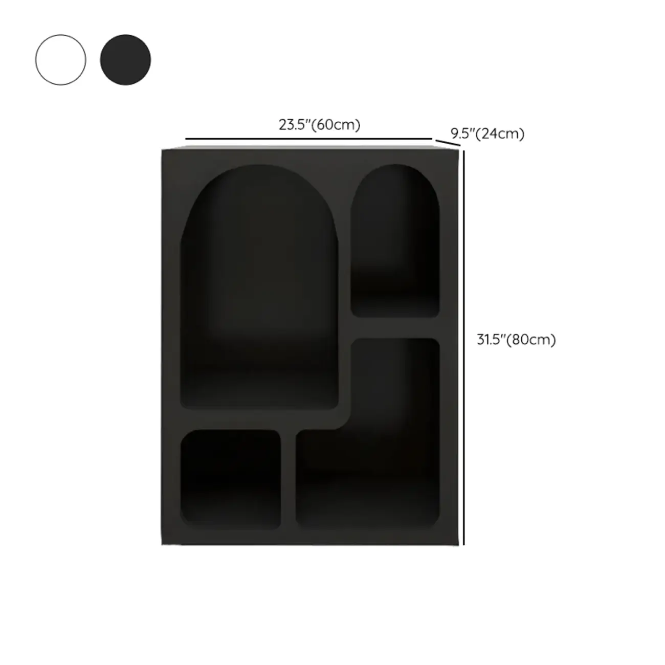 Modish Wooden Cabinets for Living Room with Exterior Shelf  #size