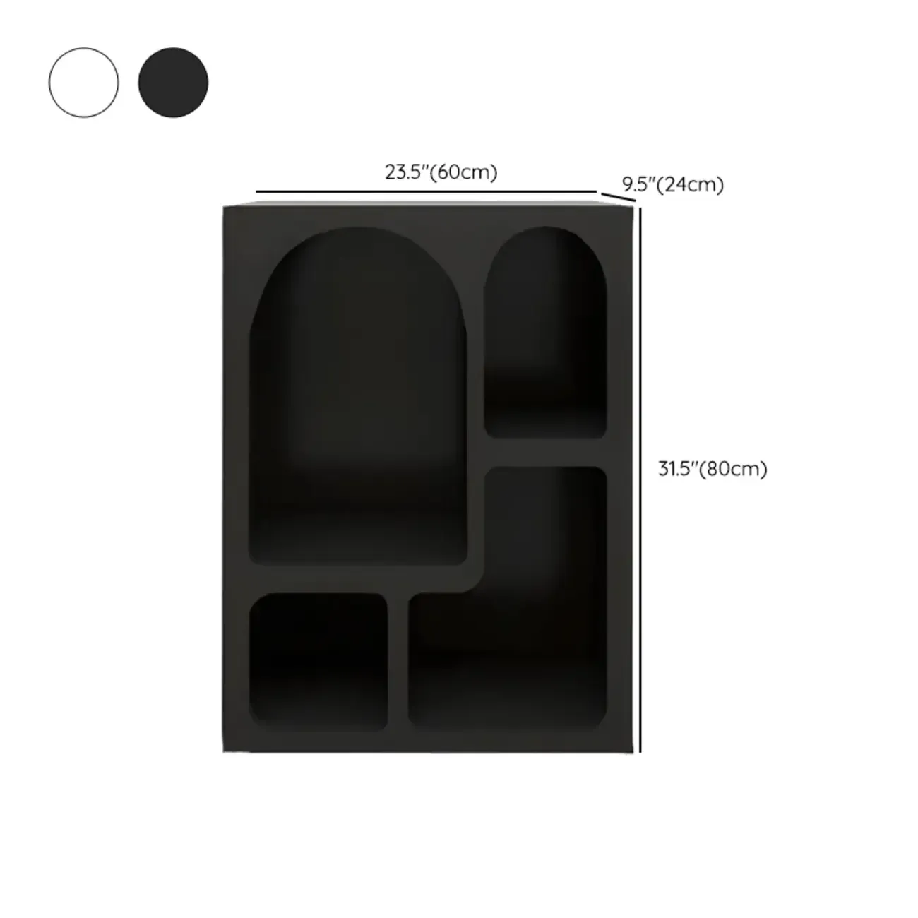 Modish Wooden Cabinets for Living Room with Exterior Shelf  #size