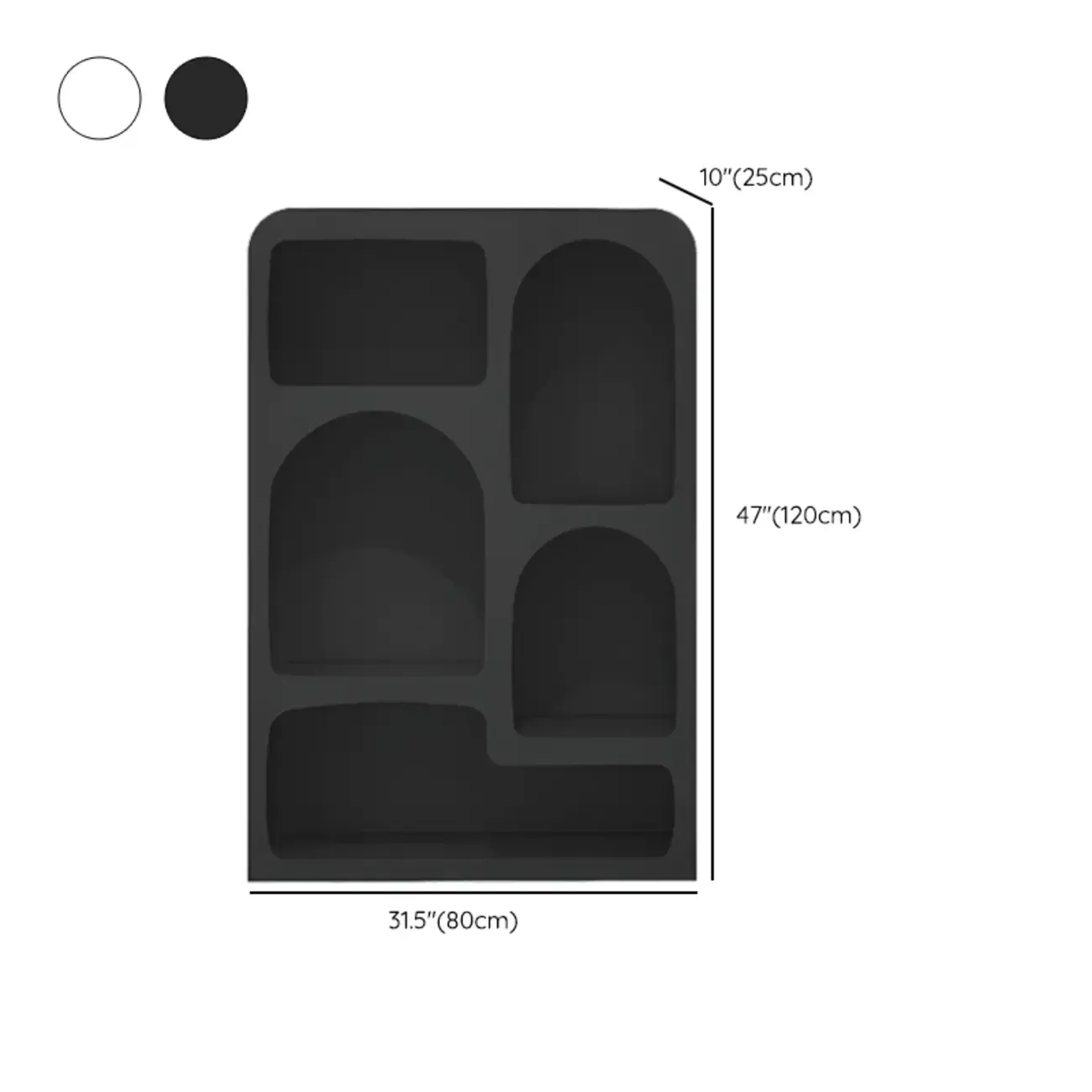 Modish Wooden Cabinets for Living Room with Exterior Shelf  Image - 35