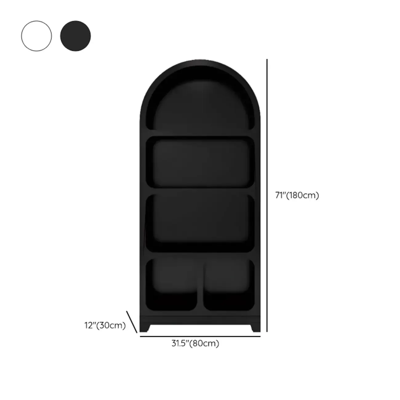 Modish Wooden Cabinets for Living Room with Exterior Shelf  Image - 41