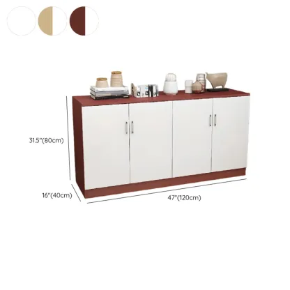 Wooden Freestanding Rectangle Storage Cabinet - Modern Design Image - 23