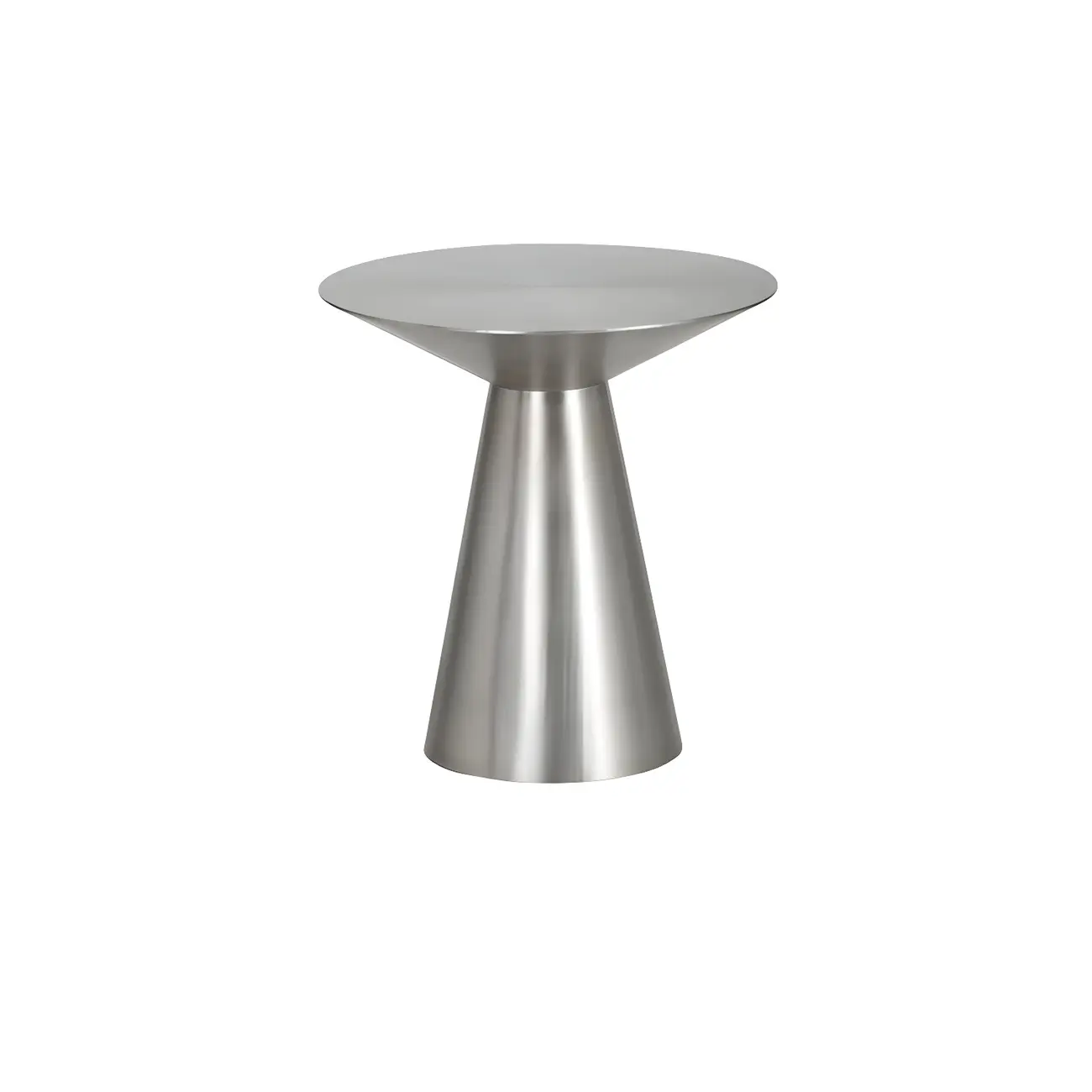 Minimalist Modern Silver Metal Side Table for Living Room Image - 7 | homeyfad