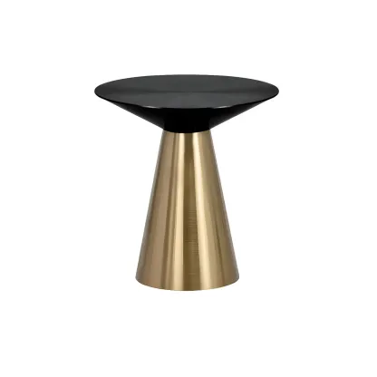 Minimalist Modern Silver Metal Side Table for Living Room Image - 6