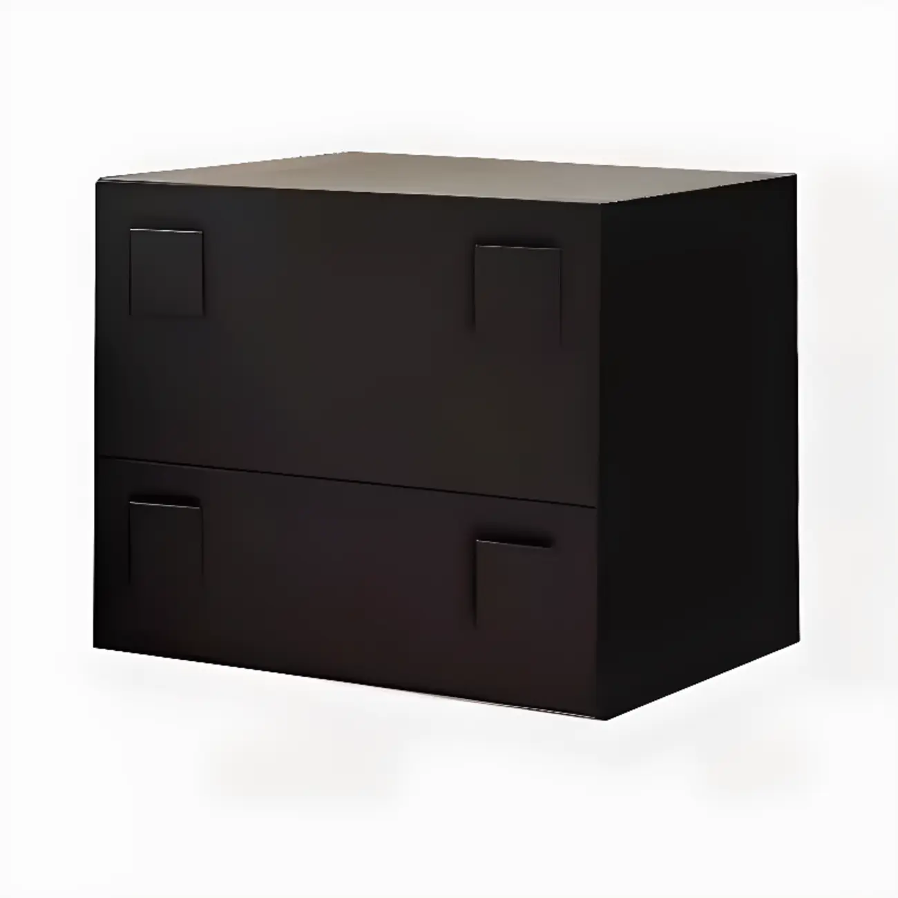 Modern Wooden Matte Black Storage Cabinet for Bathroom  Image - 3 | homeyfad