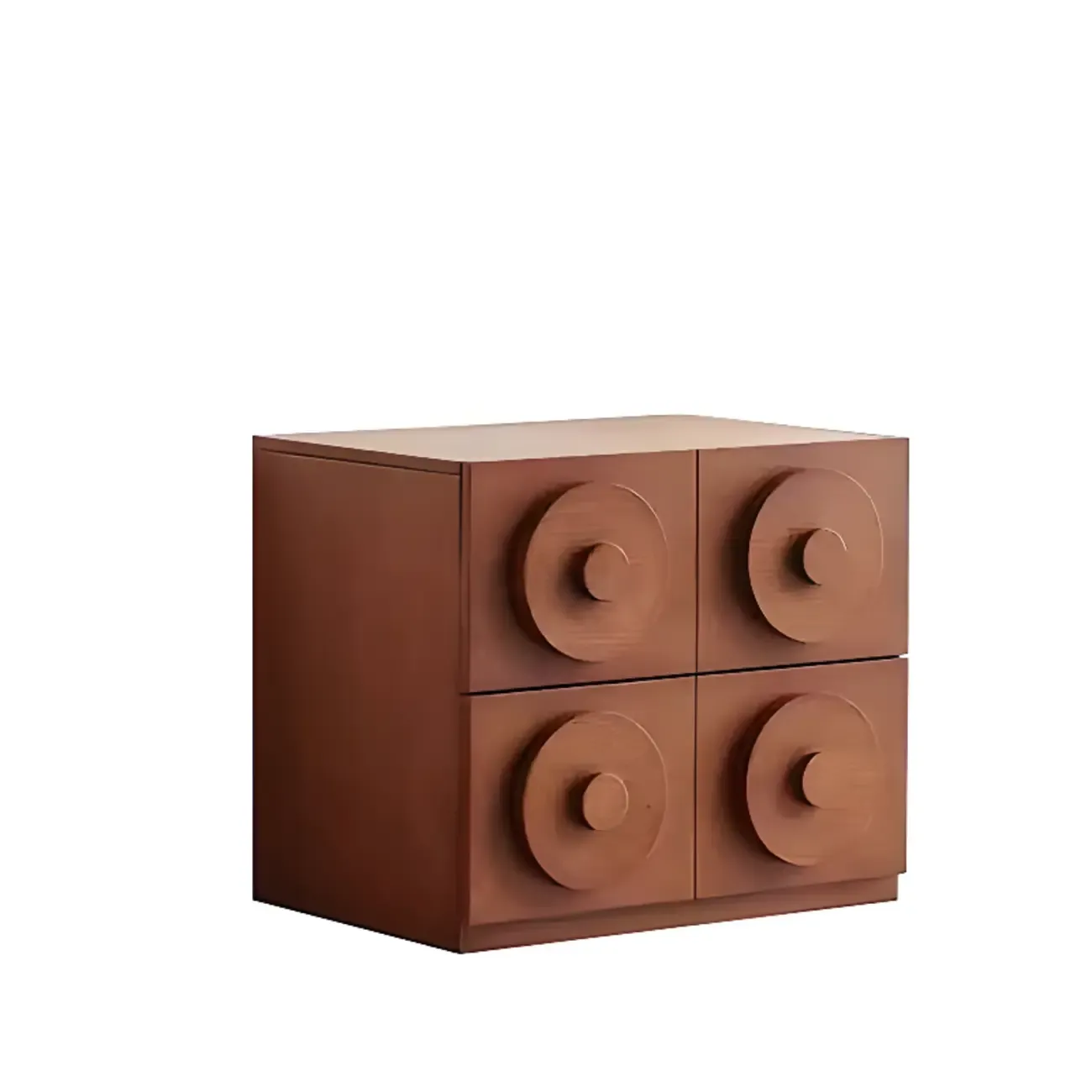Modern Wooden Matte Black Storage Cabinet for Bathroom  Image - 7