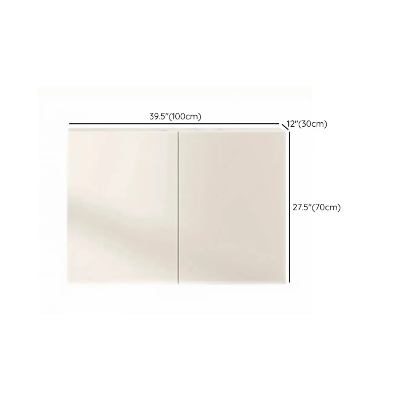 Minimalistic White Rectangular Accent Cabinet for Living Room #size | homeyfad