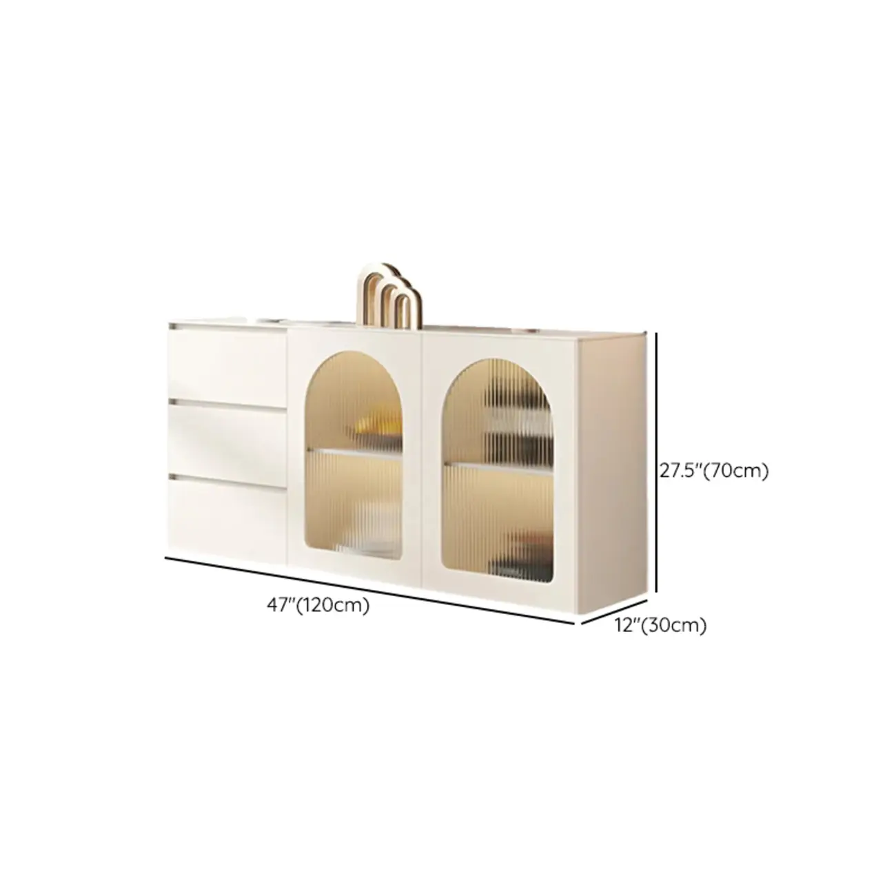 Minimalistic White Rectangular Accent Cabinet for Living Room Image - 17 | homeyfad