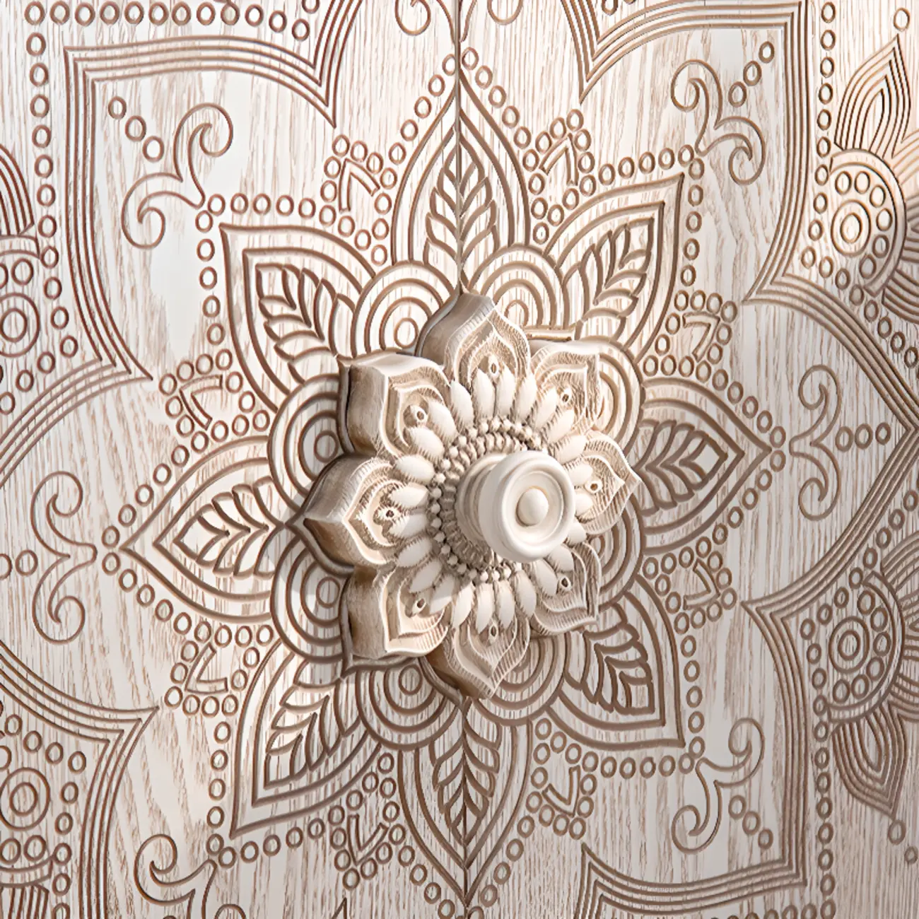 Rustic Wooden Free-standing Storage Cabinet for Living Room Image - 8 | homeyfad