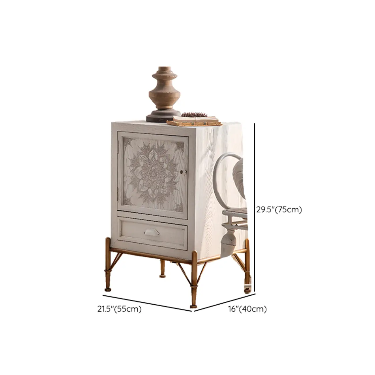 Rustic Wooden Free-standing Storage Cabinet for Living Room Image - 11 | homeyfad