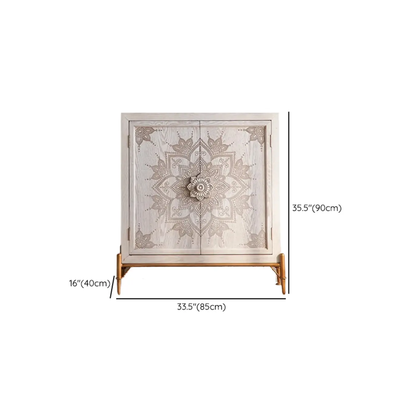 Rustic Wooden Free-standing Storage Cabinet for Living Room Image - 13 | homeyfad