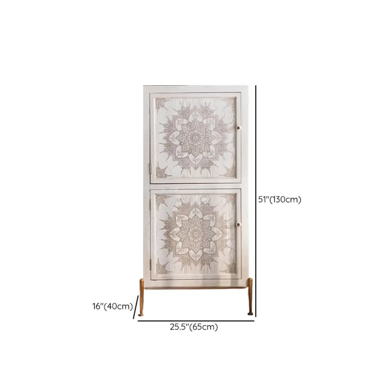 Rustic Wooden Free-standing Storage Cabinet for Living Room Image - 14