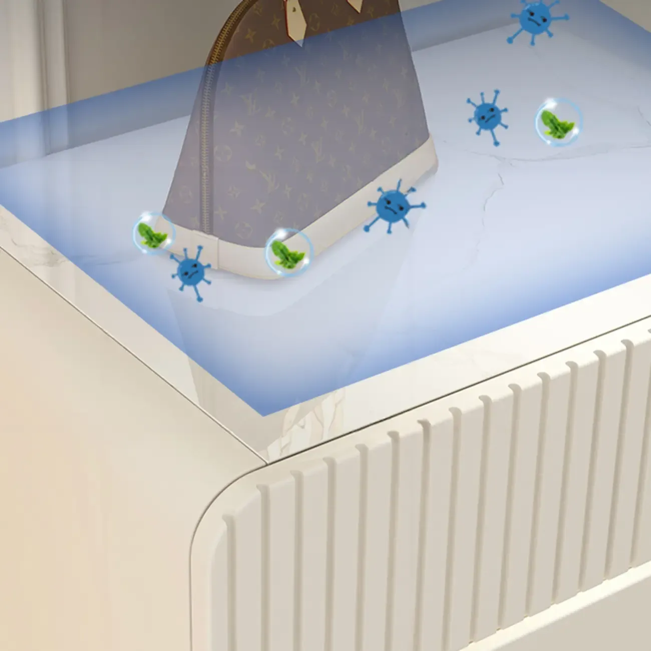  Versatile Modern White Accent Chest with Waterproof Design  Image - 8