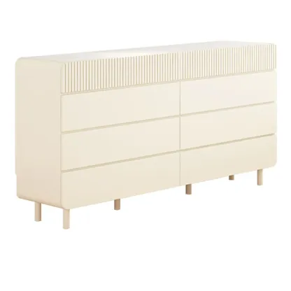  Versatile Modern White Accent Chest with Waterproof Design  Image - 12
