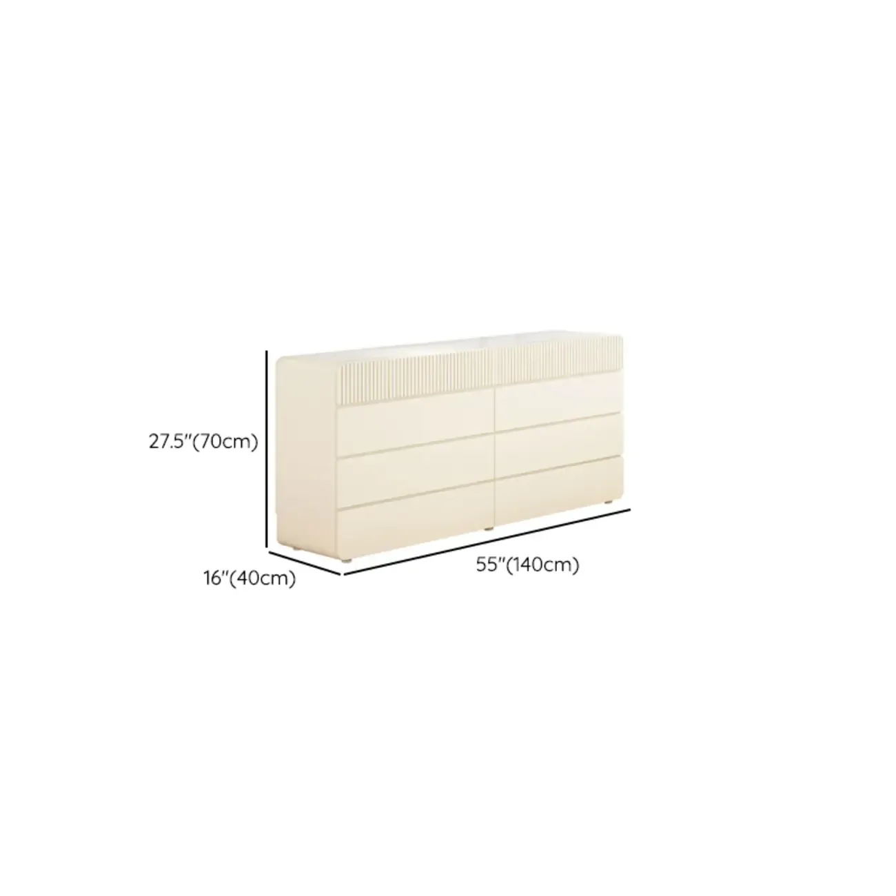  Versatile Modern White Accent Chest with Waterproof Design  Image - 29