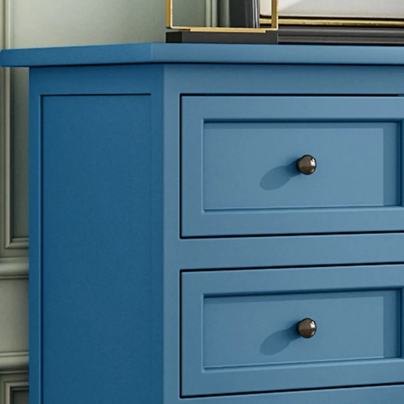 Rustic Wooden White Storage Cabinet for Bedroom or Office Image - 15