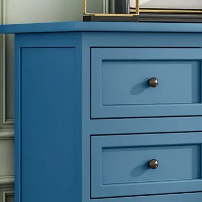 Rustic Wooden White Storage Cabinet for Bedroom or Office Image - 15