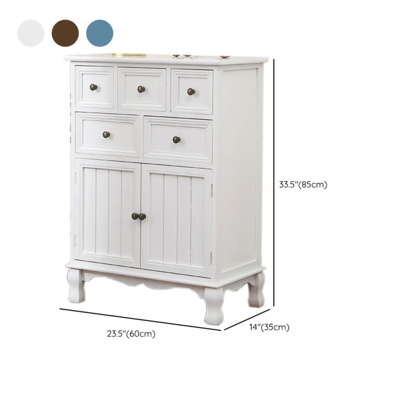 Rustic Wooden White Storage Cabinet for Bedroom or Office #size | homeyfad