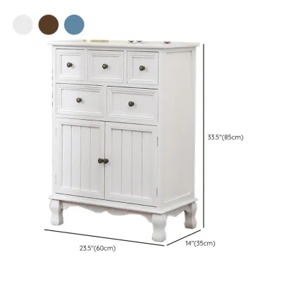 Rustic Wooden White Storage Cabinet for Bedroom or Office #size