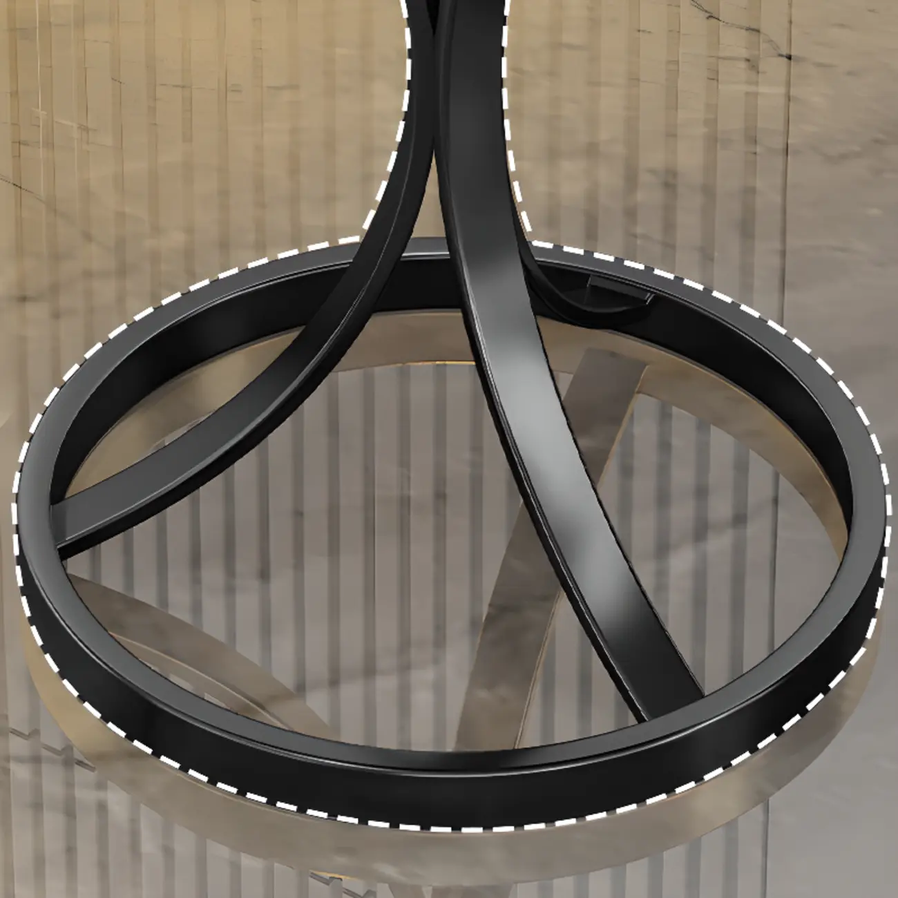 Round Gold Metal and Marble End Table for Living Room Image - 11 | homeyfad