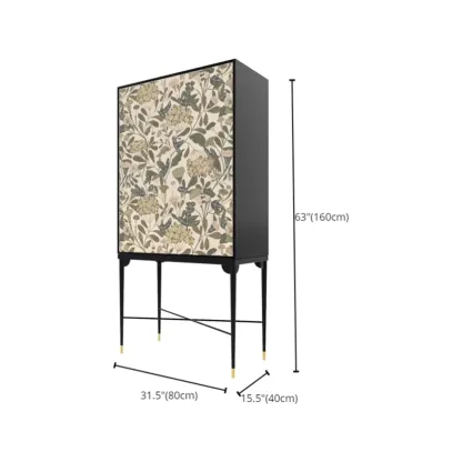 French Country Cabinet with Flower Finish for Living Room #size