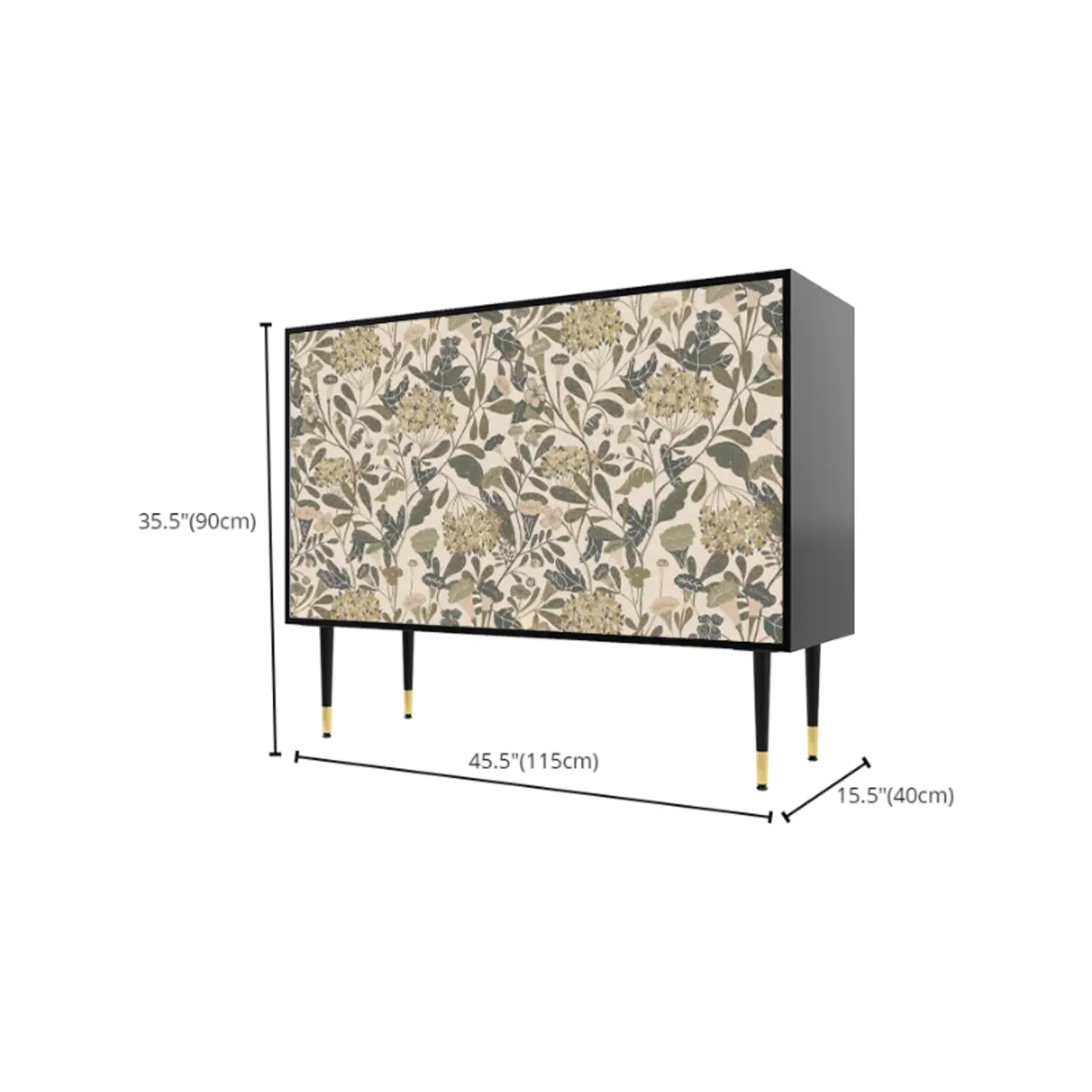 French Country Cabinet with Flower Finish for Living Room Image - 11 | homeyfad