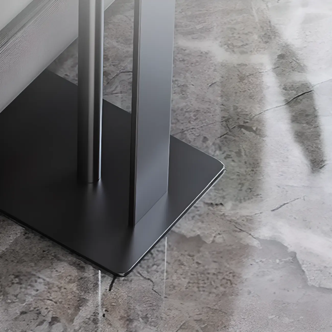 Minimalist C-Shaped White Marble Side Table for Sofa Image - 8 | homeyfad