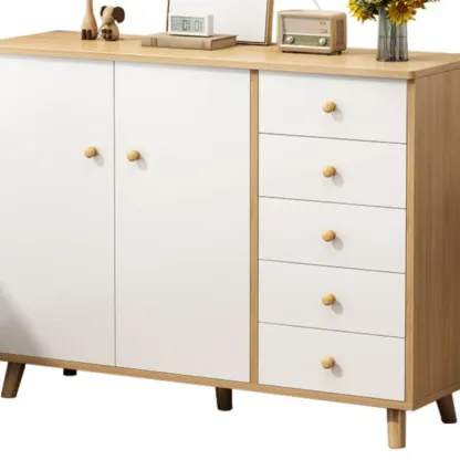 Rustic Solid Wood 	Accent Cabinet with Drawers for Bedroom  Image - 10