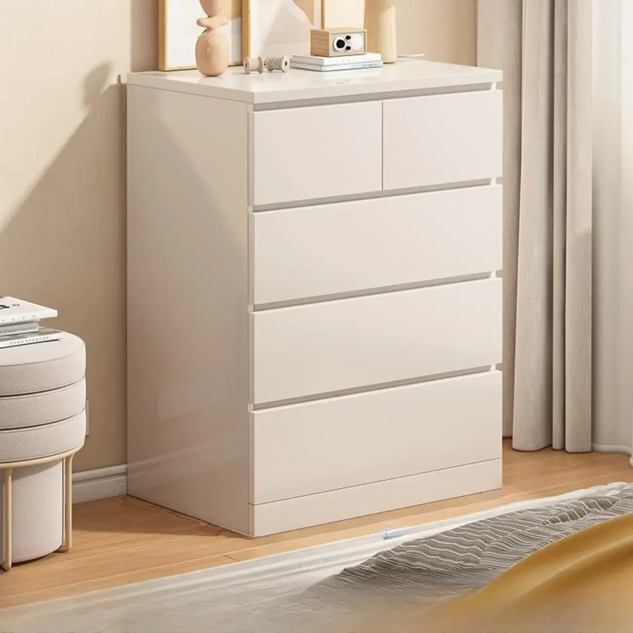 Rustic Solid Wood 	Accent Cabinet with Drawers for Bedroom  Image - 13